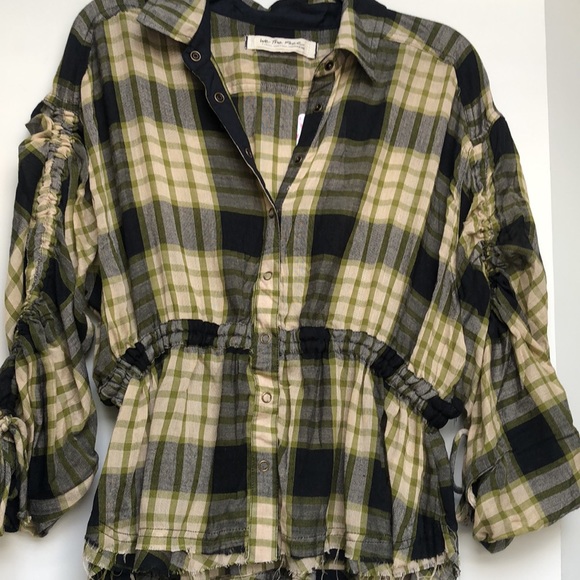 Free People Pacific Dawn Plaid Shirt - Picture 3 of 6